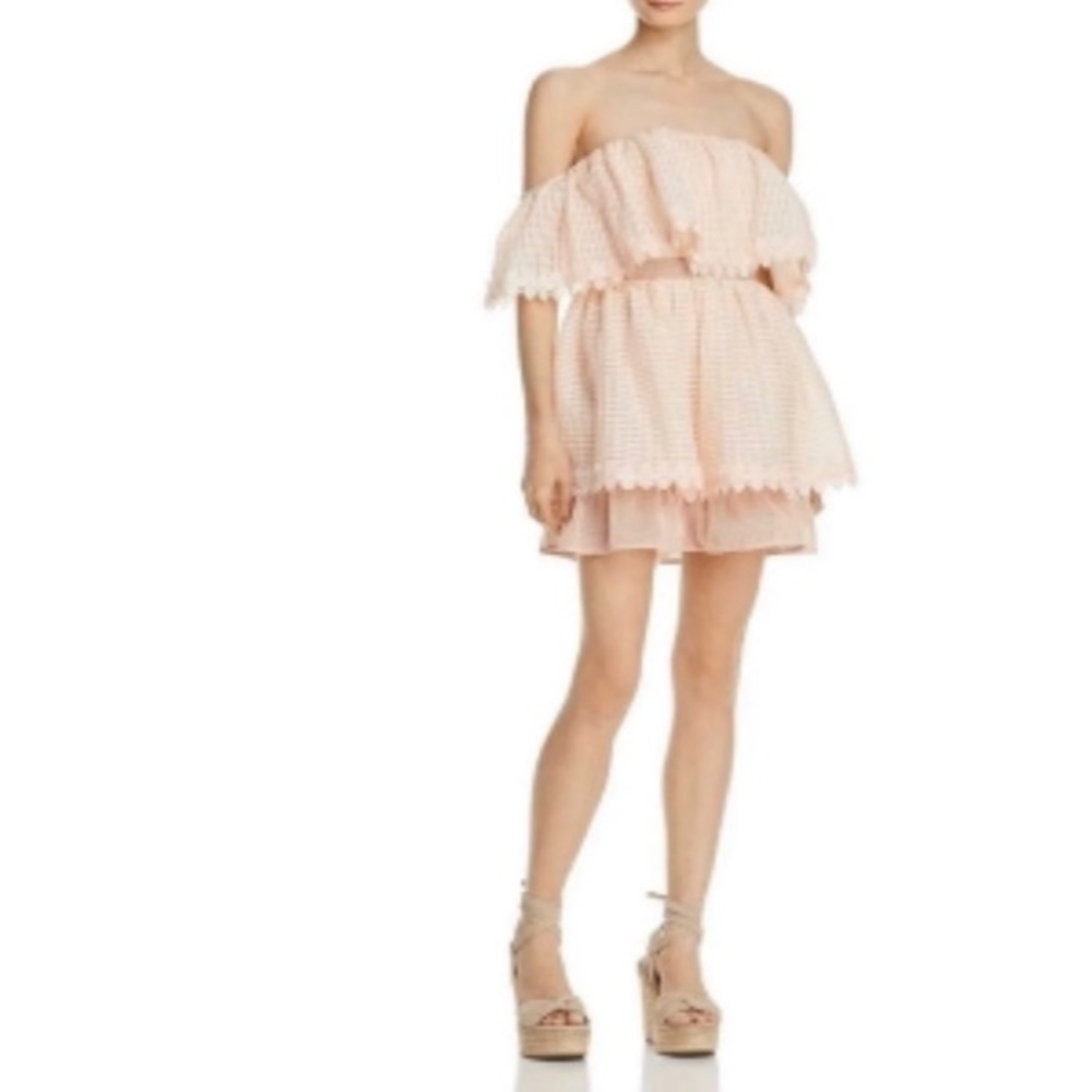 NWT La Maison Talulah Mini Ruffle Dress